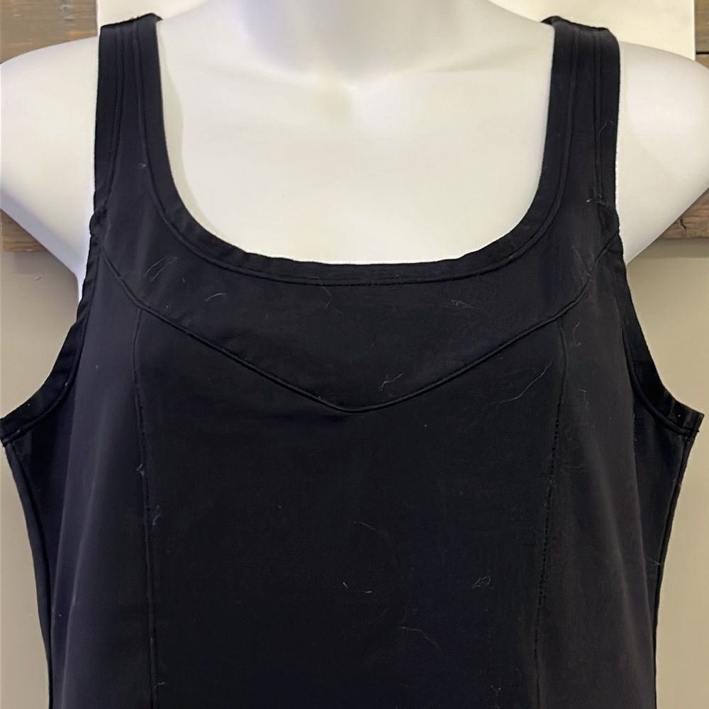 Athleta Black Sleeveless Tenniscore Athletic Mini Pullover Pleated Dress-Small - Picture 6 of 11